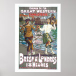Great Western Railway, Brut a Londres Travel Poster