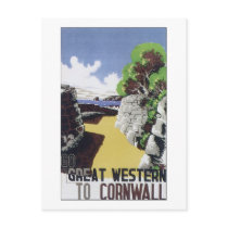 Great Western to Cornwall Postcard