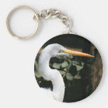 Great White Egret Keychain
