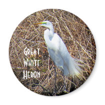 Great White Heron Magnet