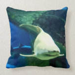 Great White Shark American MoJo throw Pillow pillows
