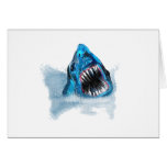 Great White Shark Attack Painting cards