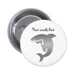 Great white shark button