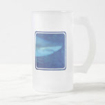 Great White Shark Frosted Beer Mug
