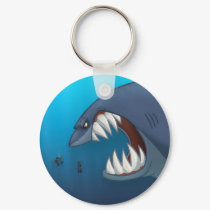 Great White Shark Keychain