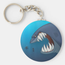 Great White Shark Keychain