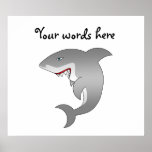 Great white shark print