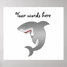 Great white shark print