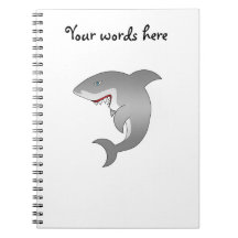 Great white shark spiral notebook