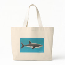 Great White Shark Tote Bag by twopurringcats Great White Shark Tote Bag