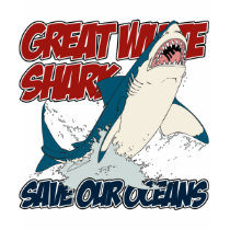 Great White Shark t-shirts by EarthTribe Great White Shark t-shirts