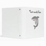 Great white shark vinyl binder