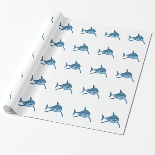 GREAT WHITE SHARK WRAPPING PAPER Zazzle