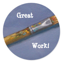GREAT WORK: STICKER: PAINTBRUSH