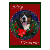 Greater Swiss Mountain Dog Christmas Gifts Business Card Templates