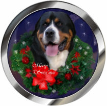 Greater Swiss Mountain Dog Christmas Ornament photo sculptures