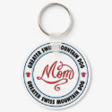 GREATER SWISS MOUNTAIN DOG mom keychain