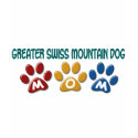 GREATER SWISS MOUNTAIN DOG Mom Paw Print 1 t-shirts