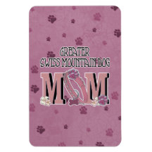 Greater Swiss Mountain Dog MOM Rectangular Magnet