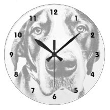 Greater Swiss Mountain Dog Round Wall Clock