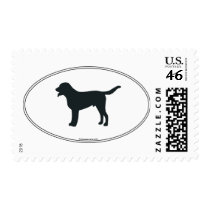 Greater Swiss Mountain Dog Silhouette Stamp