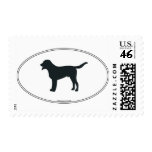 Greater Swiss Mountain Dog Silhouette postage