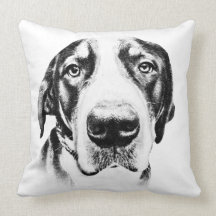 Greater Swiss Mountain Dog Throw Pillow