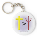 Greater Than Key Chain