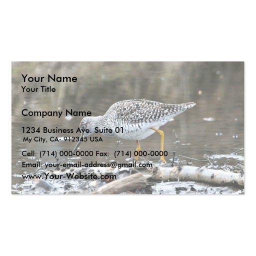 Greater Yellowlegs Business Cards