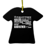 Greatest Best Godfathers Birthdays Christmas Ornaments