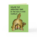 Greatest Dad Cat Card by zooogle Greatest Dad Cat Card
