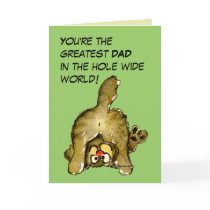 Greatest Dad Cat Card by zooogle Greatest Dad Cat Card