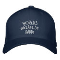 Greatest Daddy Embroidered Hat zazzle_embroideredhat