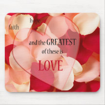 greatest of these is love mouse pad