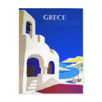 grece vintage postcard