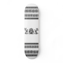 Grecian Style Black and White Girls Skateboard