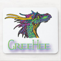 Gree Hee The Deep Thinking Dragon mousepads