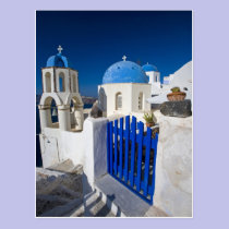 Greece and Greek Island of Santorini town of Oia 3 postcards