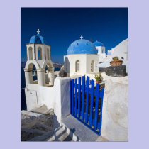 Greece and Greek Island of Santorini town of Oia 3 posters