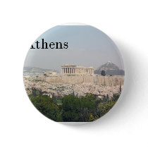 Greece Athens Acropolis Pinback Buttons