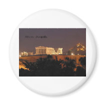 Greece - Athens - Acropolis (by St.K) Refrigerator Magnet