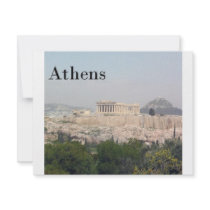 Greece Athens Acropolis Invitation