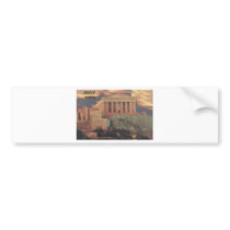 Greece Athens Parthenon Clouds (St.K) Bumper Sticker