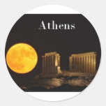 Greece Athens (St.K) Round Stickers