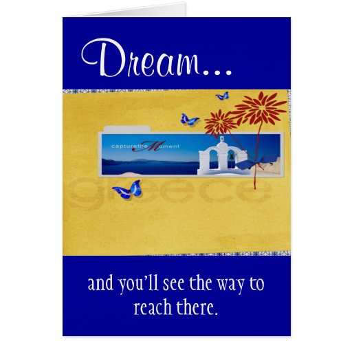Greece Best wishes/happy Journey Greeting Card Zazzle