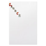 Greece Chili Peppers Custom Stationery