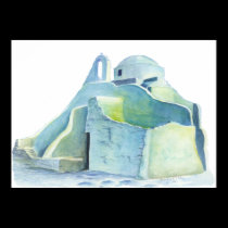 Greece church - poster posters