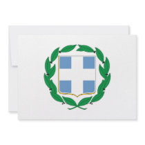 Greece Coat of Arms Custom Invitations