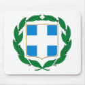 Greece Coat of Arms Mousepad