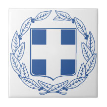Greece Coat Of Arms Tile